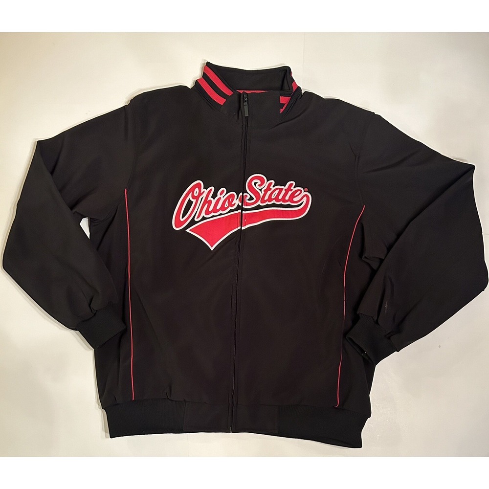 Ohio State Buckeyes Varsity Jacket XL CAMPUS DRIVE COLLEGIATE Full Zip NCAA OSU